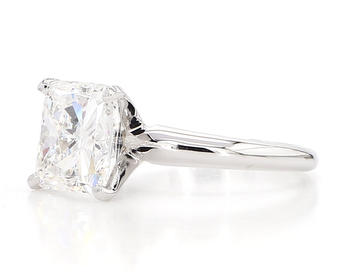 cushion diamond solitaire ring 4.02 carat