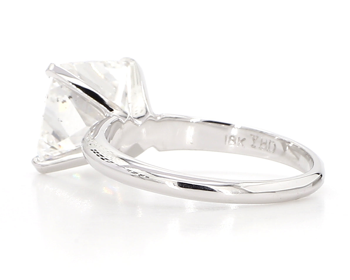 cushion diamond solitaire ring 4.02 carat