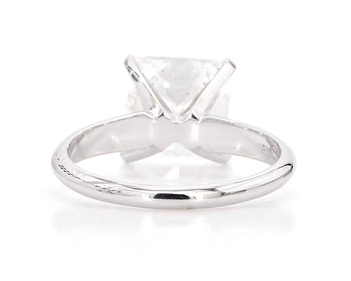 cushion diamond solitaire ring 4.02 carat
