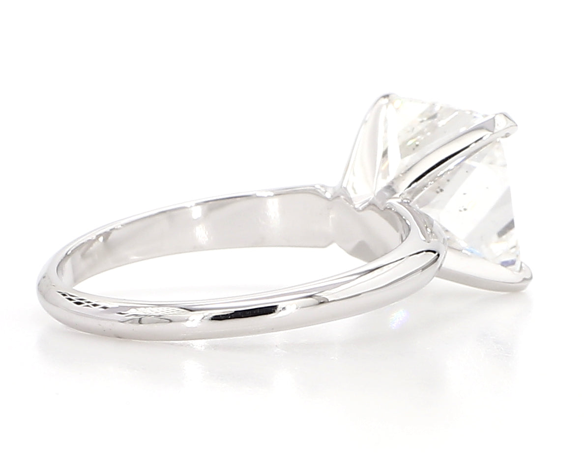 cushion diamond solitaire ring 4.02 carat