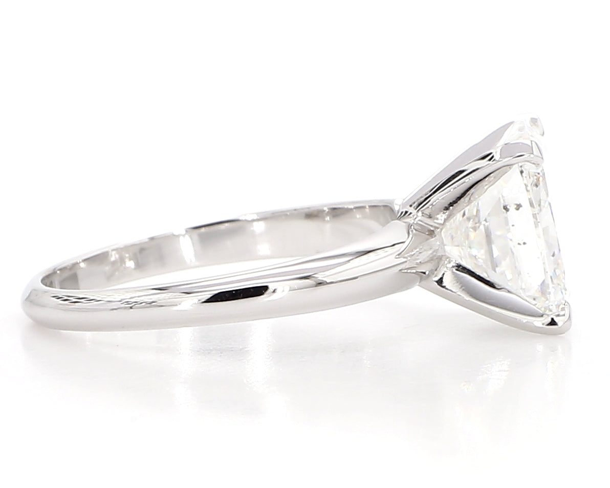 cushion diamond solitaire ring 4.02 carat