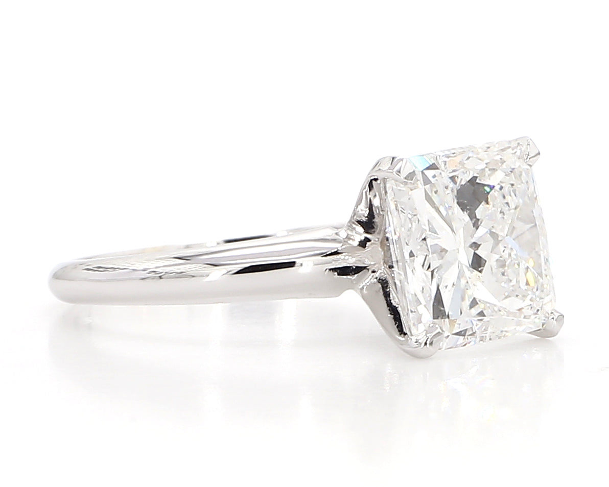 cushion diamond solitaire ring 4.02 carat