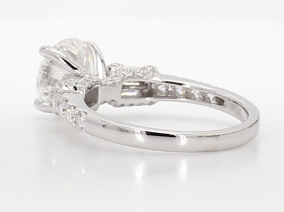 white round diamond engagement ring 3.03 carat