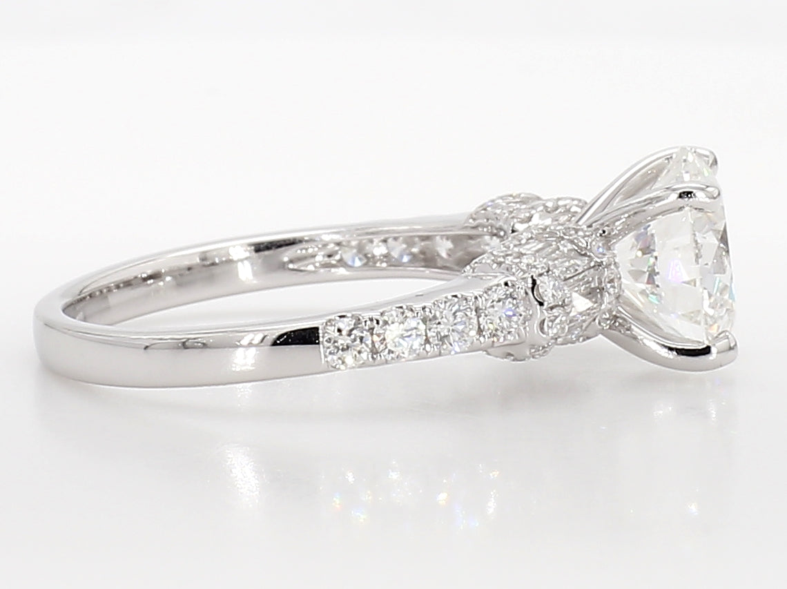 white round diamond engagement ring 3.03 carat