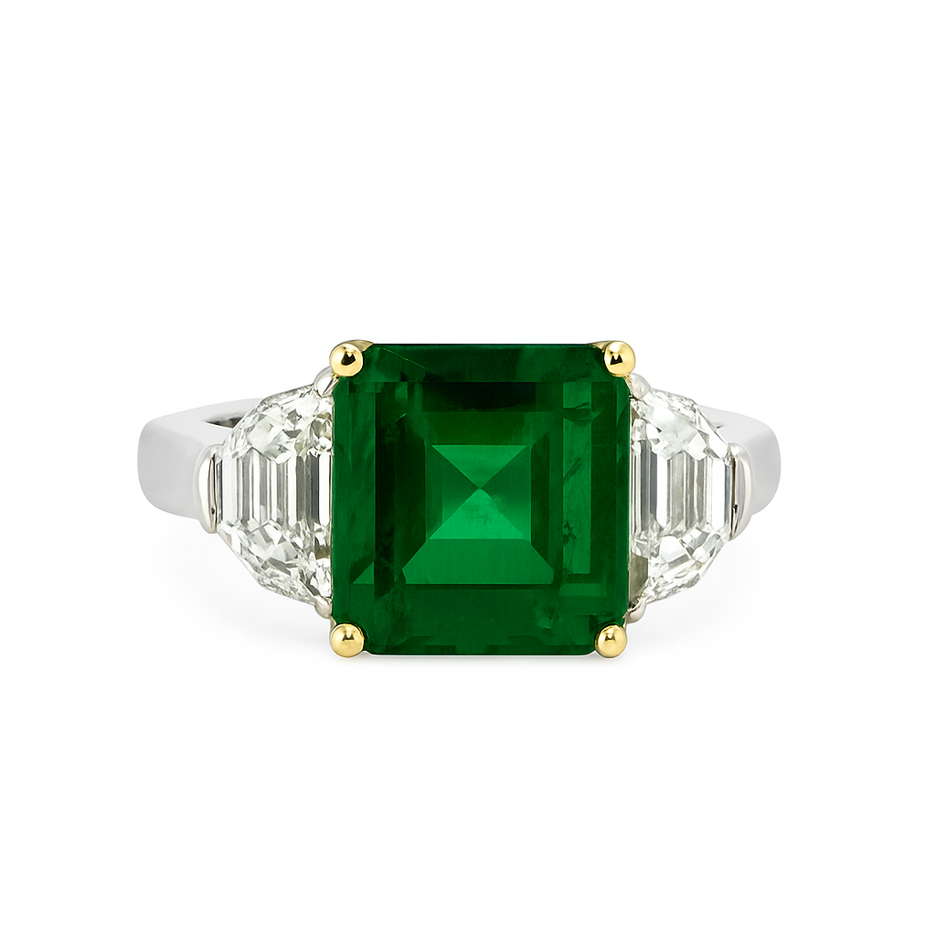 colombian emerald ring 2.86 ct