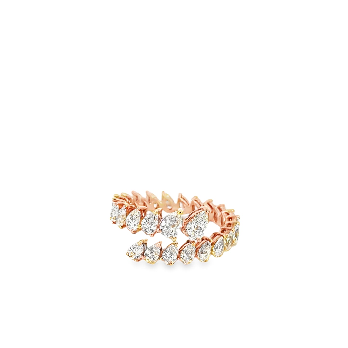 pear shape graduated ring (2.54 ct)