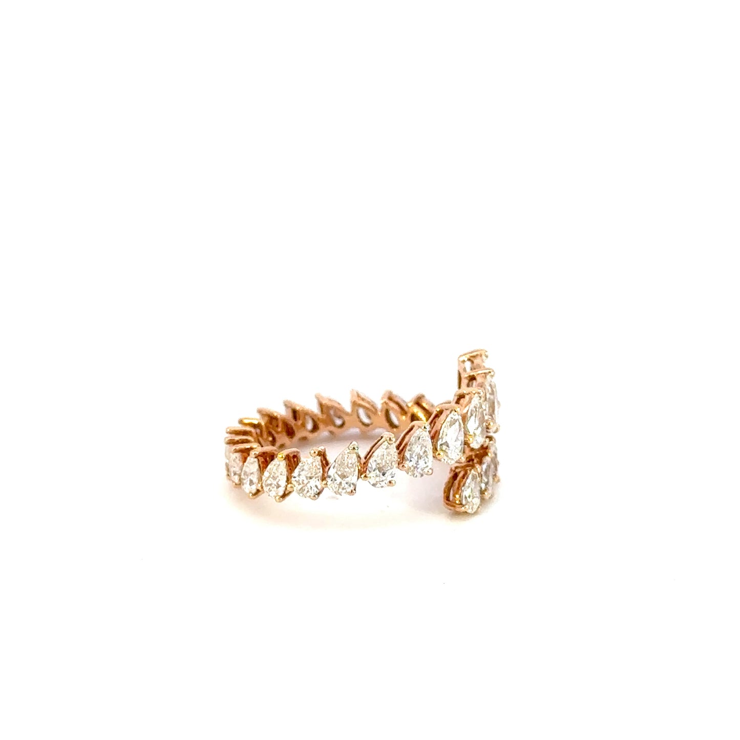 pear shape graduated ring (2.54 ct)