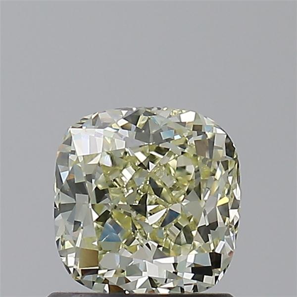 cushion shape natural light yellow diamond vs2 clarity gia 0.90 carat