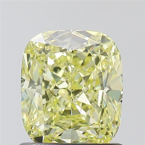 cushion shape fancy yellow diamond si1 gia 1.03 carat