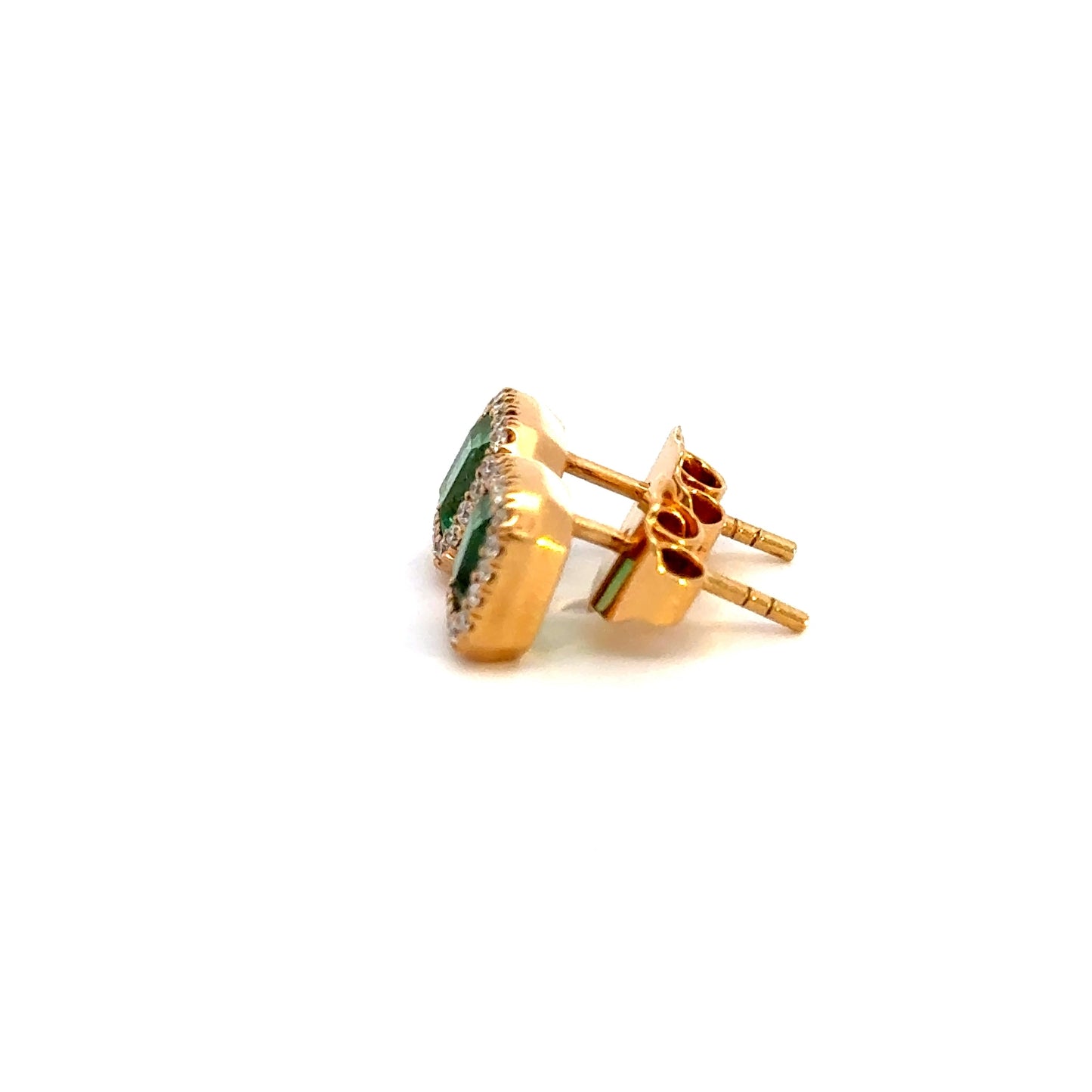 colombian emerald earrings 1ct