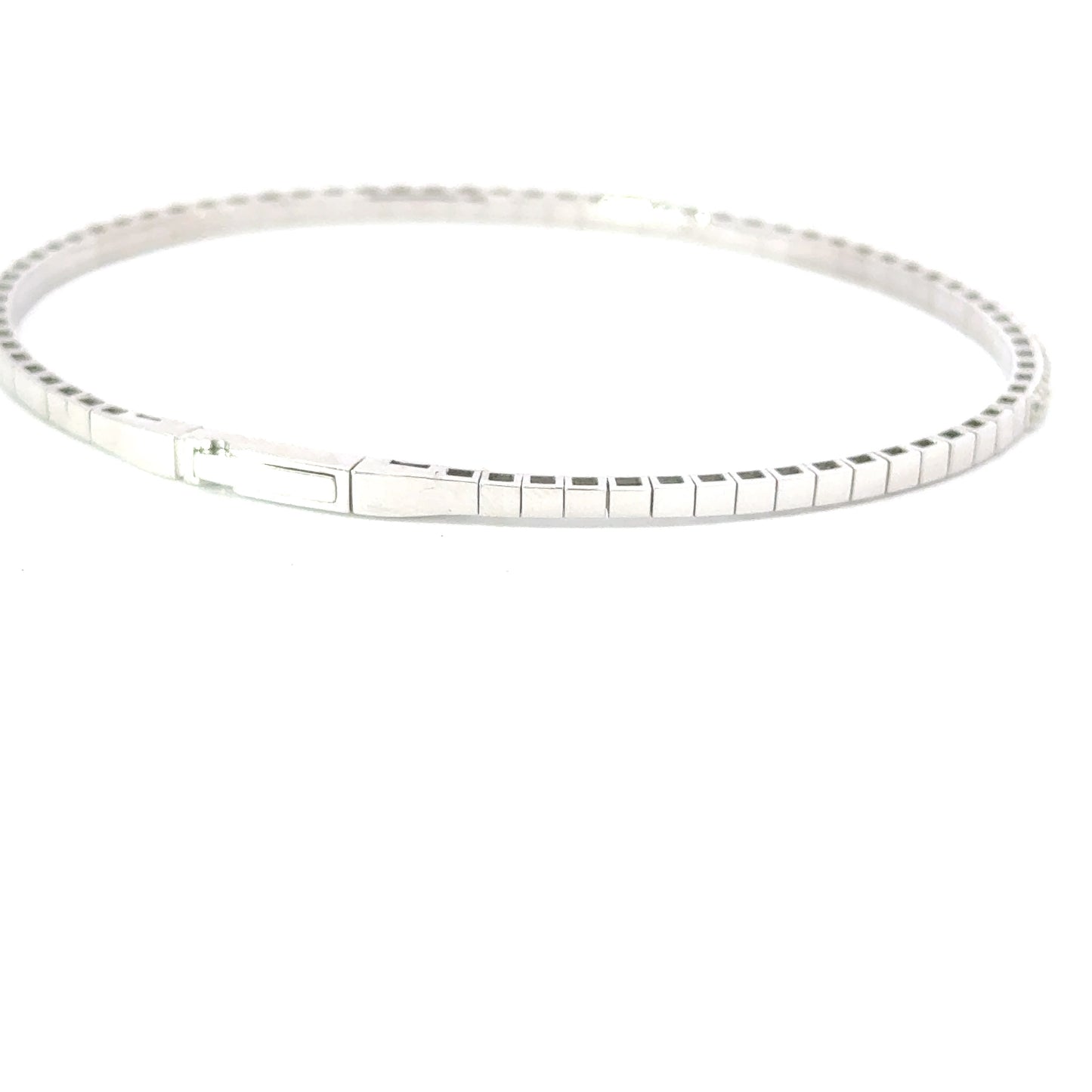 halfway flexible bangle diamond bracelet 14k gold (1.50 ct)