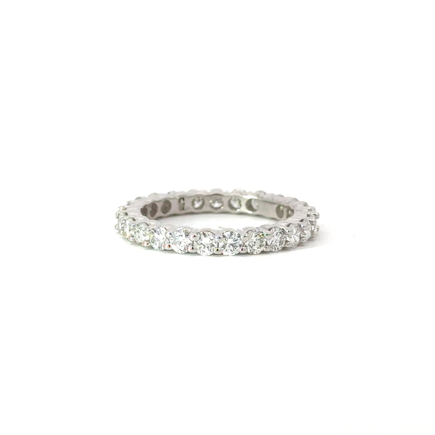 eternity diamond band 14k white gold 1.50 ct