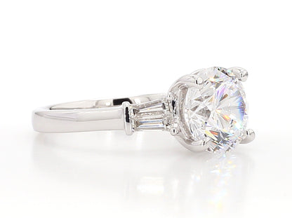 Exceptional Round Diamond Engagement Ring 3.39 Carat