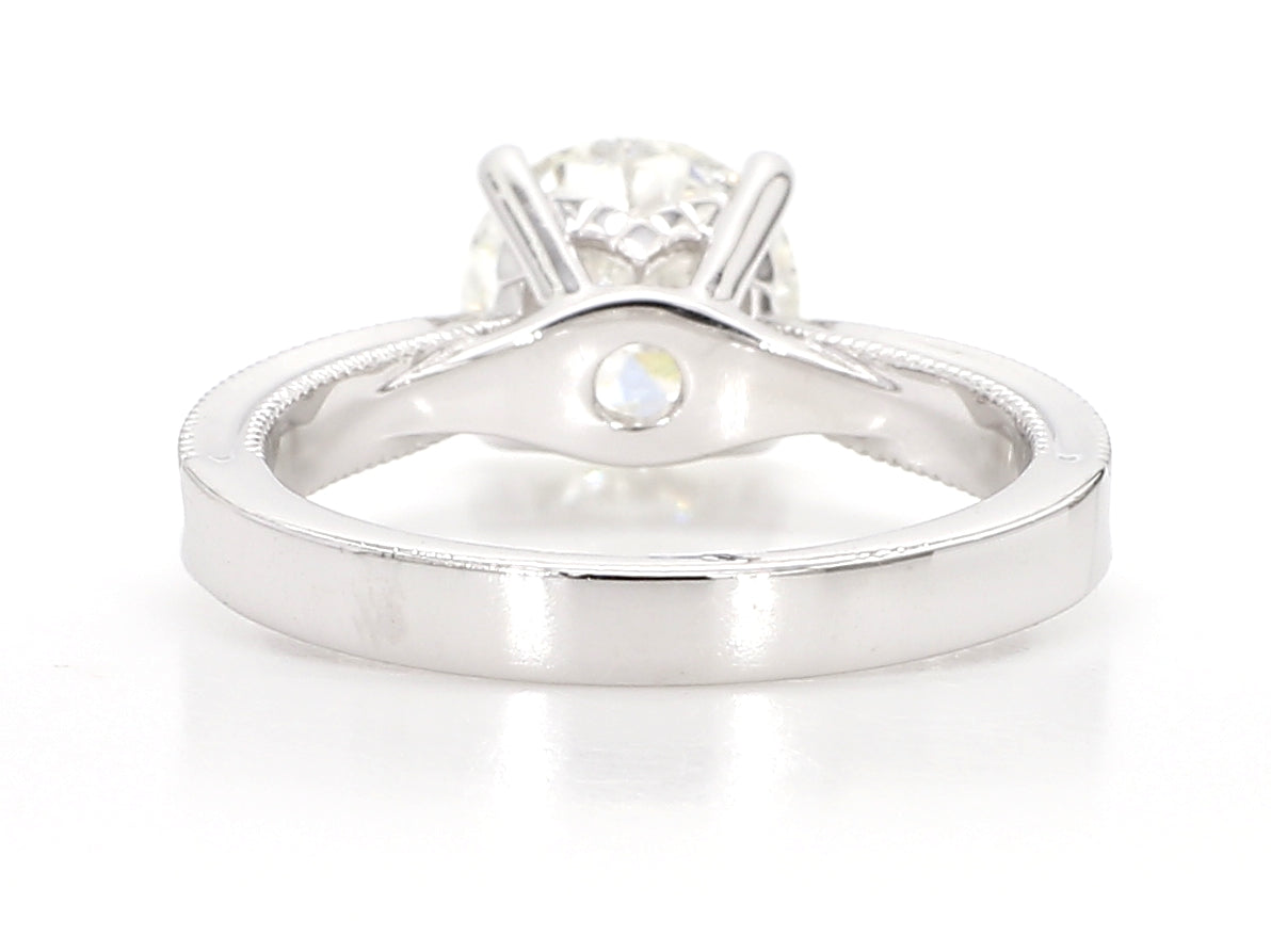 white round diamond solitaire ring 2.01 carat