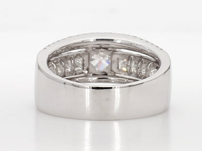 Classic Channel set White Diamond Princess & Round cut Wedding ring 2.25 Carat