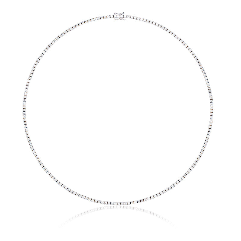 diamond tennis necklace 8 carat