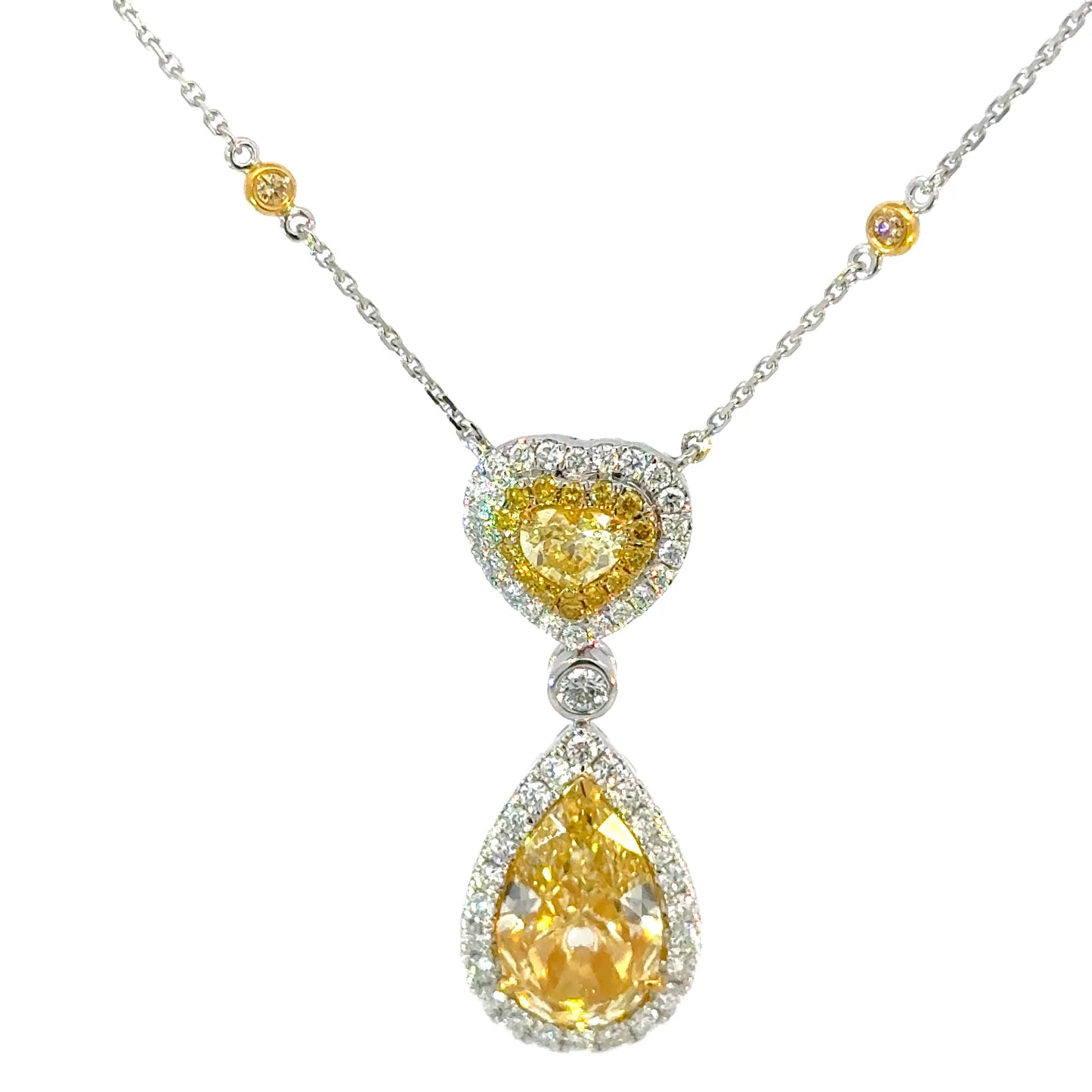 yellow diamond necklace