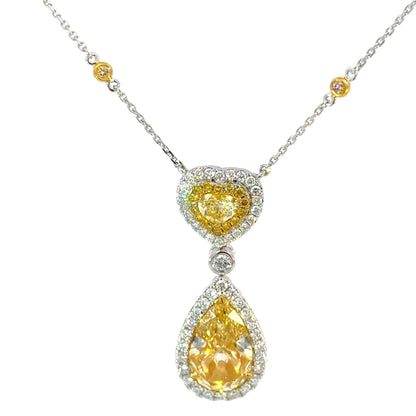 YELLOW DIAMOND NECKLACE