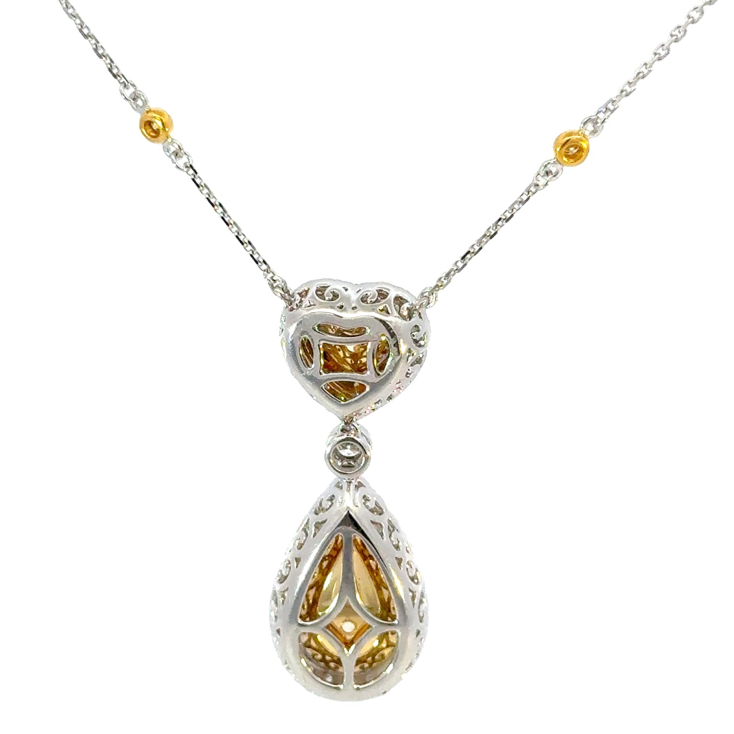 yellow diamond necklace