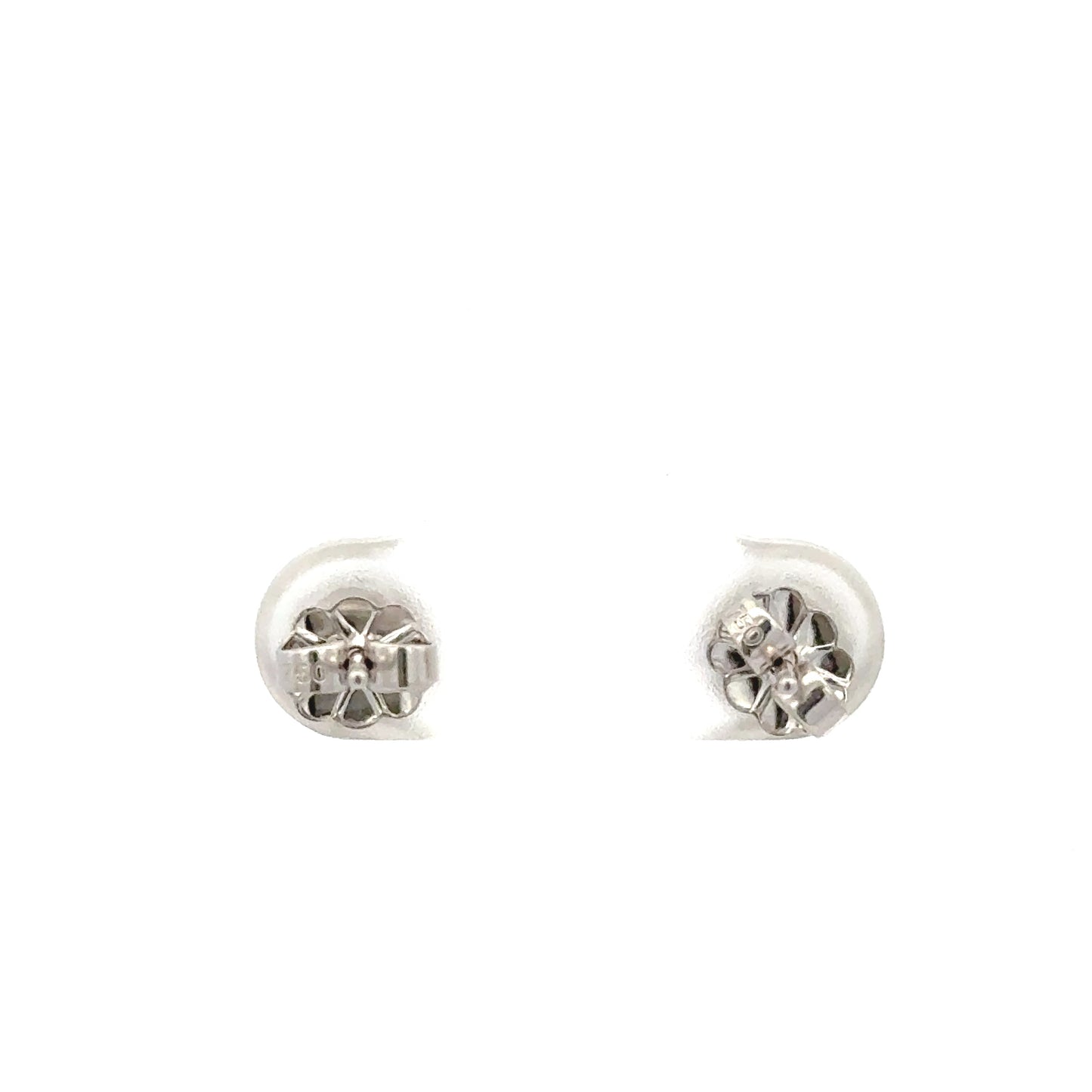 diamond studs 18k white gold 2 carat total