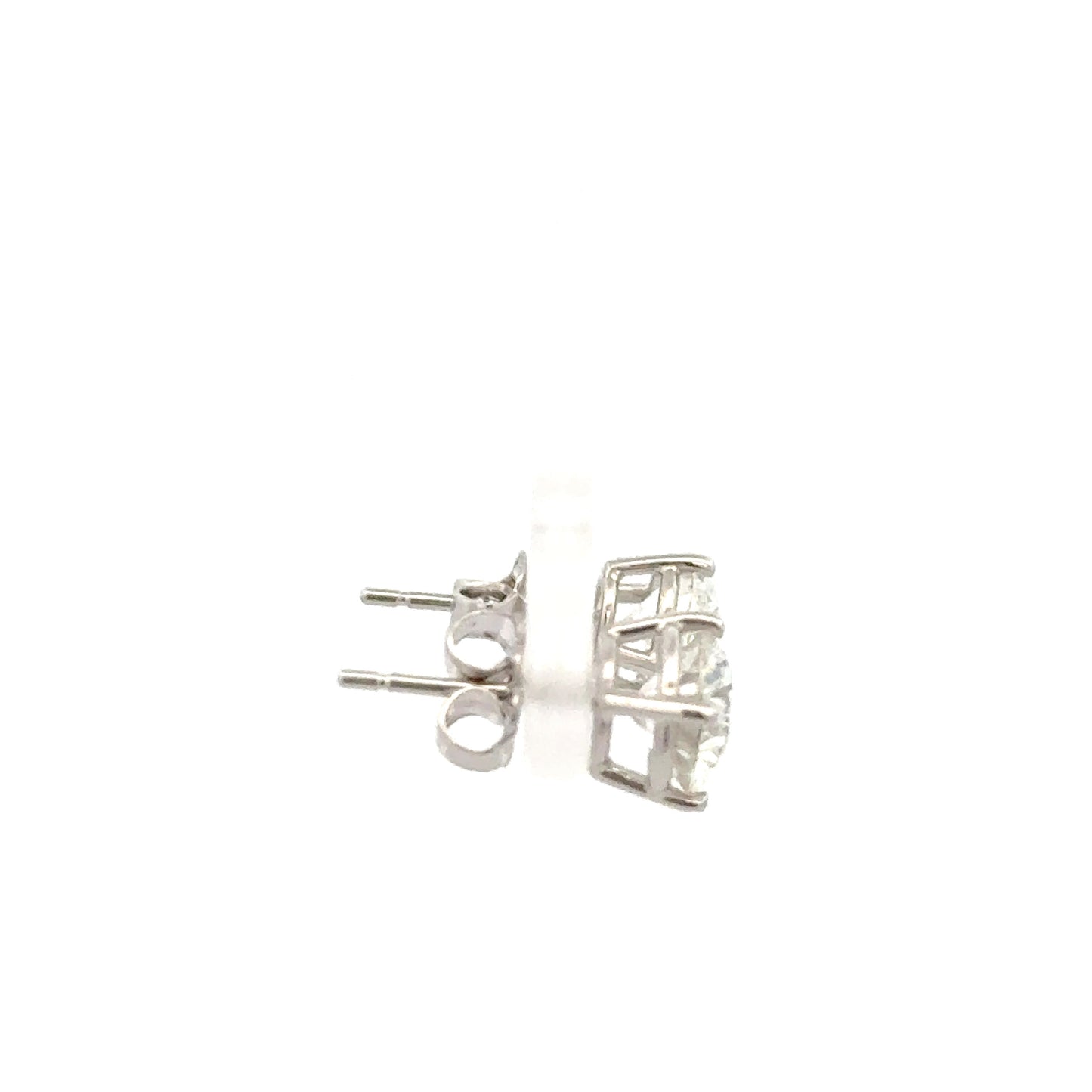 diamond studs 18k white gold 2 carat total