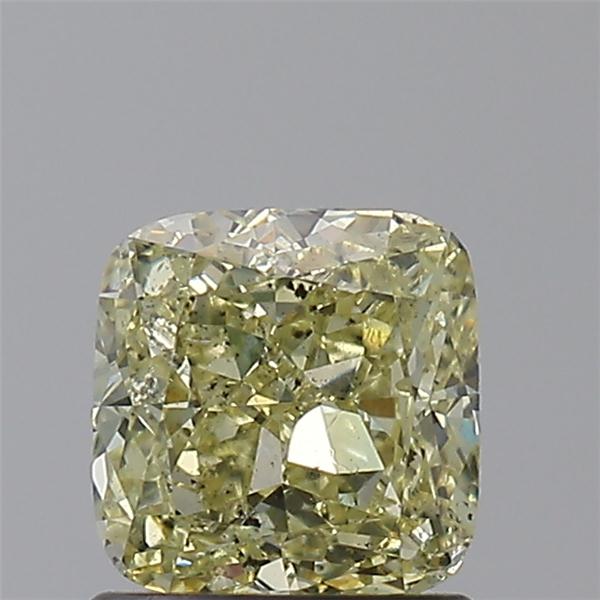 cushion shape fancy yellow diamond si2 gia 1.03 carat