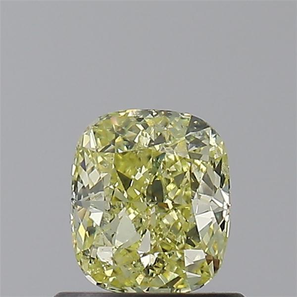 cushion shape natural fancy yellow diamond si1 clarity gia 0.70 carat