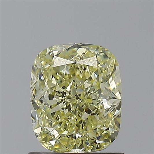 Cushion Shape Fancy Yellow Diamond  SI2 GIA 1.04 Carat