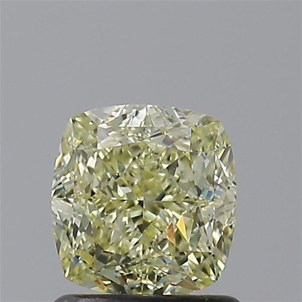 cushion shape fancy light yellow natural diamond vvs1 gia 1.21 carat