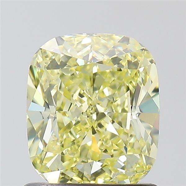 cushion shape natural fancy yellow diamond  vvs1 clarity gia 1.09 carat