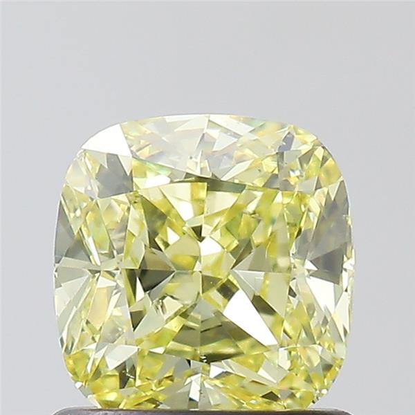 cushion shape fancy yellow diamond si1 gia 1.03 carat