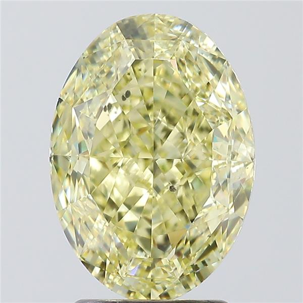 oval natural fancy yellow diamond si1 clarity gia certified 3.04 carat