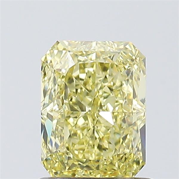 radiant shape fancy yellow diamond  vvs1 clarity & gia certified 1.01 carat