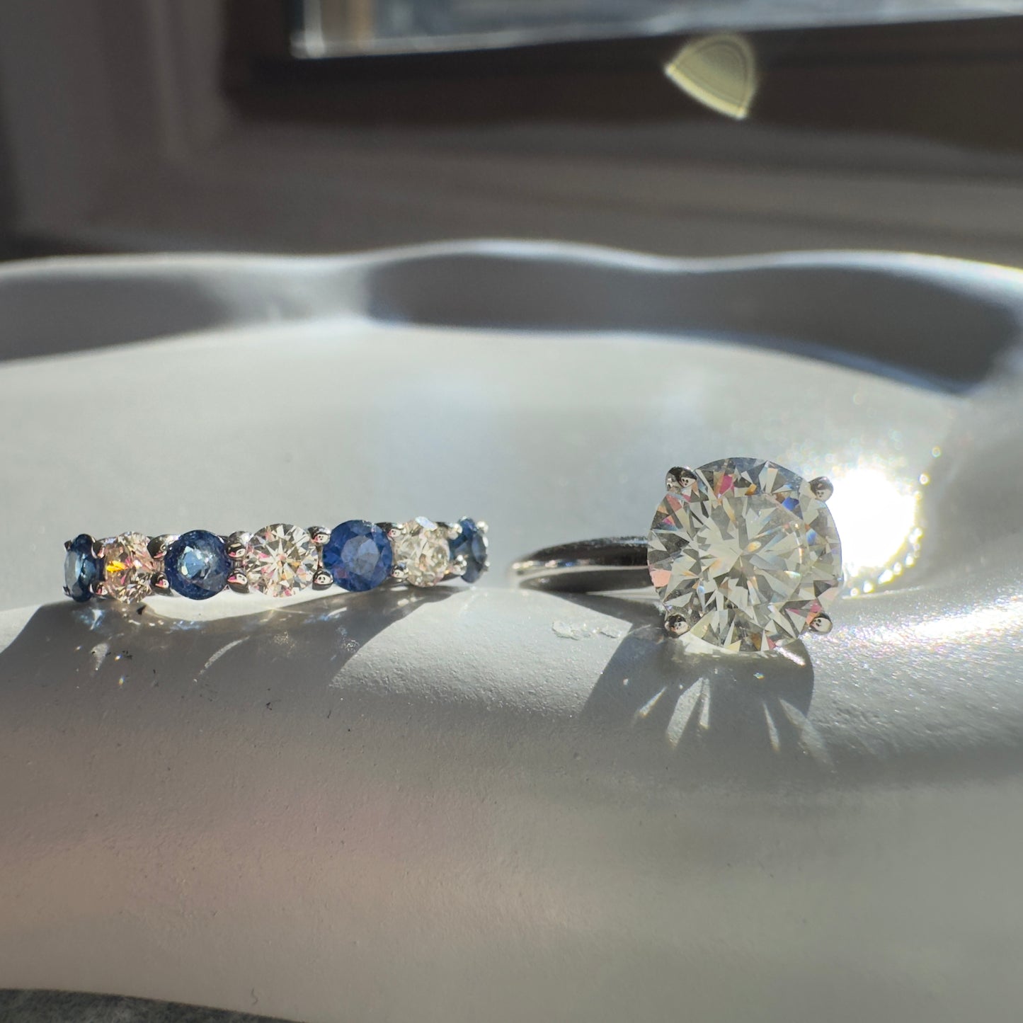 diamond and sapphire band