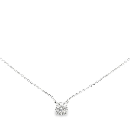 Diamond Solitaire Necklace 0.41 Carat