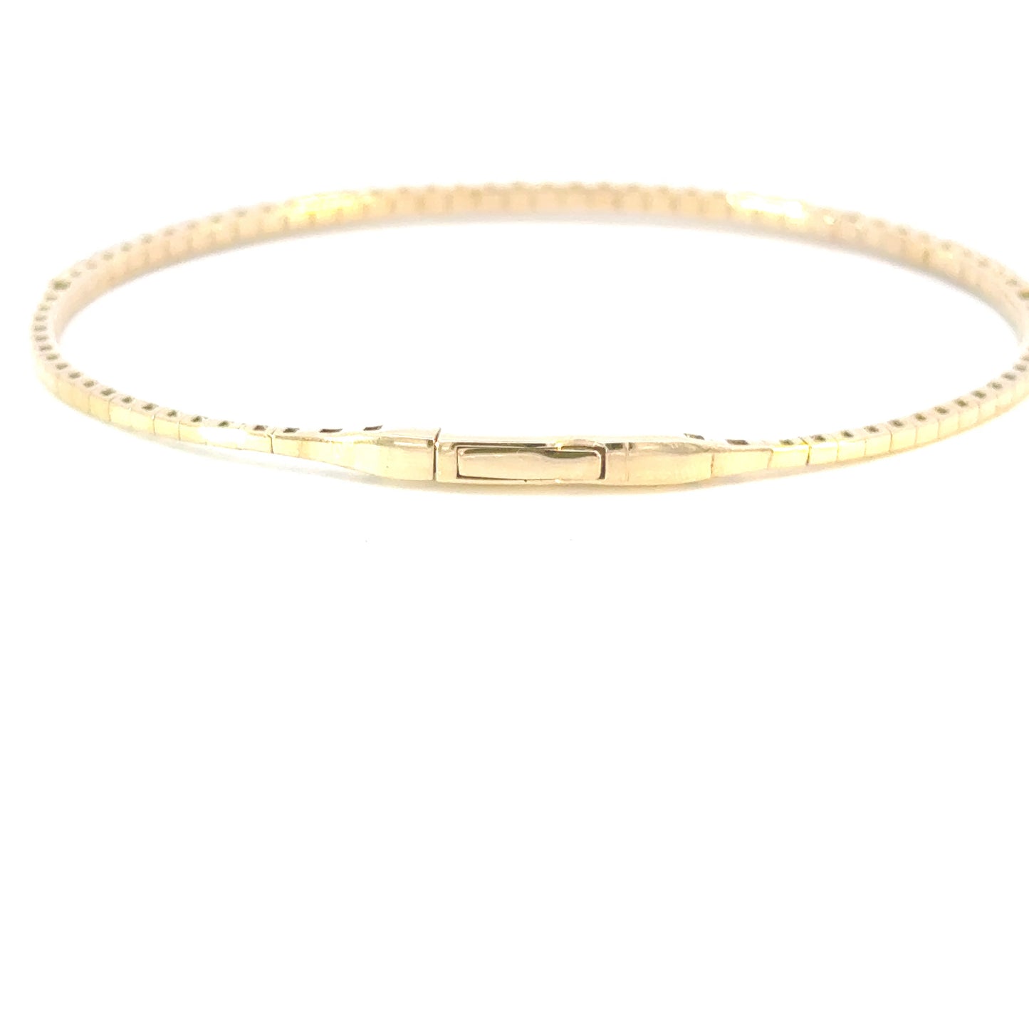 halfway flexible bangle diamond bracelet 14k gold (1 ct)