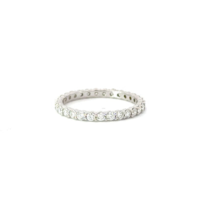 Eternity Diamond Band 18K White Gold 1 ct