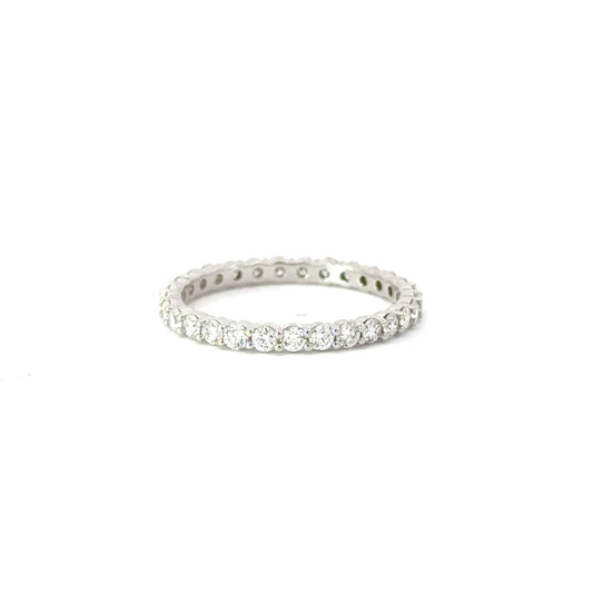 Eternity Diamond Band 18K White Gold 1 ct