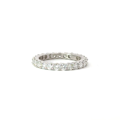 Eternity Diamond Band 14K White Gold 1.50 ct