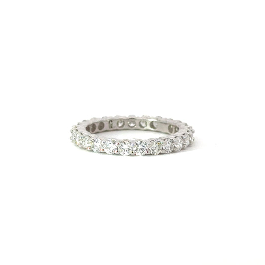 Eternity Diamond Band 14K White Gold 1.50 ct