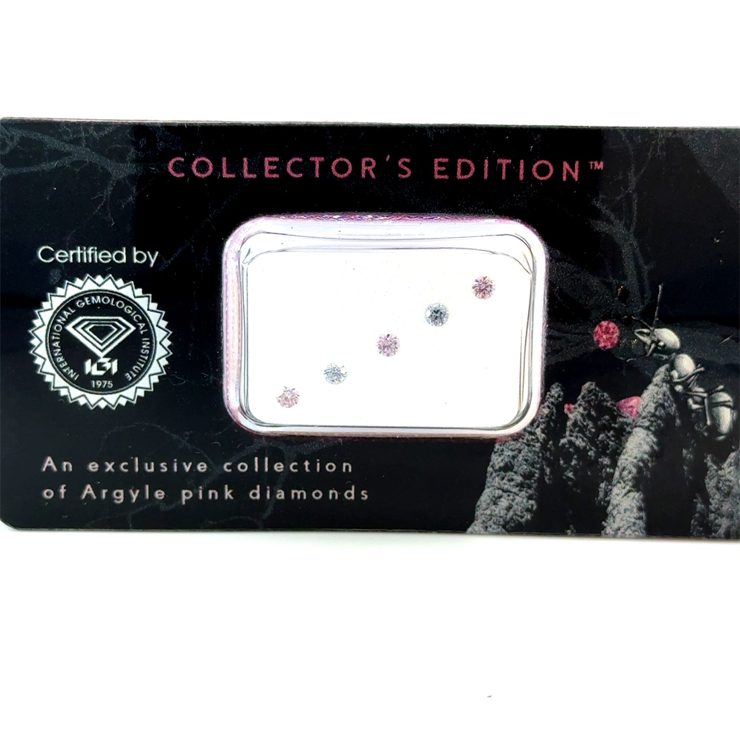 natural fancy intense purplish pink and bluish grey diamonds 5 = 0.20 ct