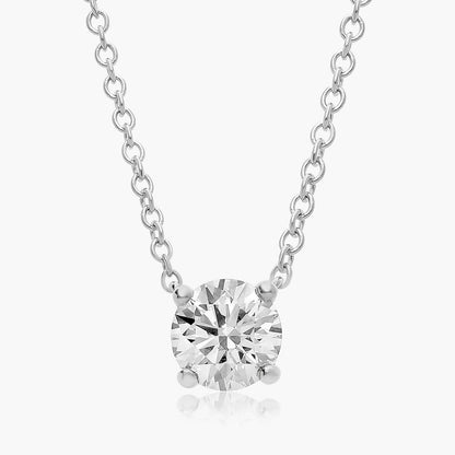 Diamond Solitaire Necklace 0.80 Carat
