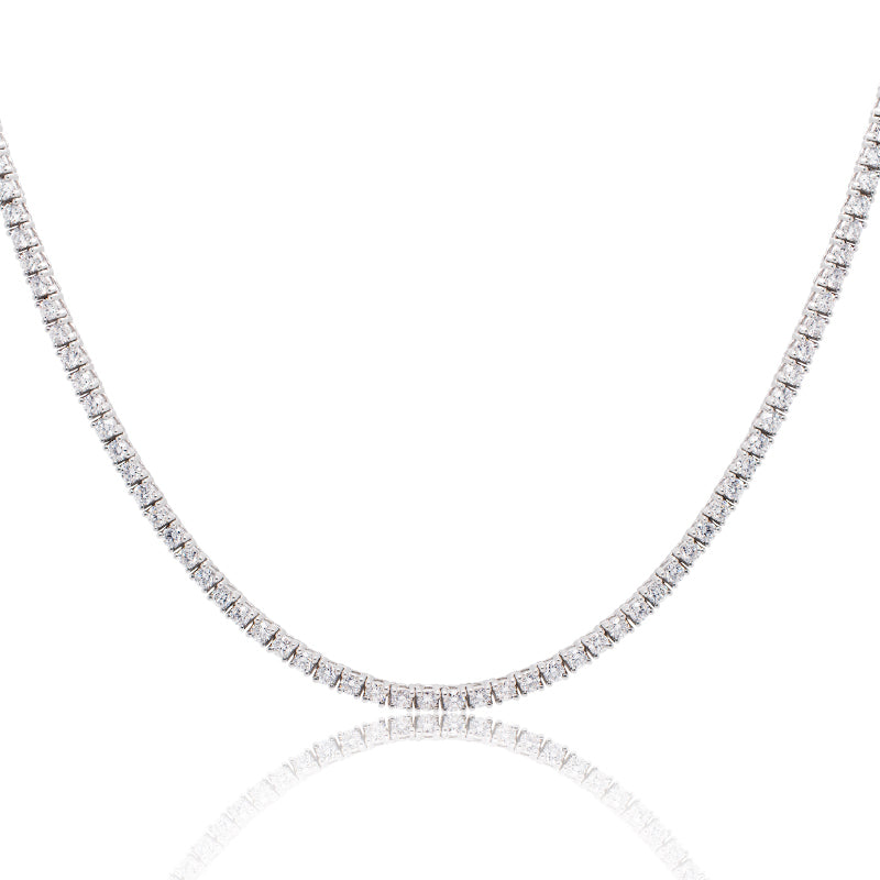 diamond tennis necklace 8 carat