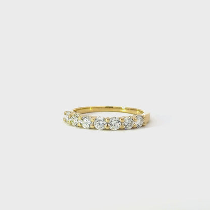 Diamond Band 18K Yellow Gold 0.83 ct