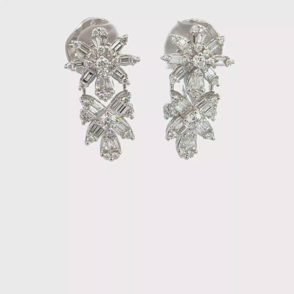 Wild Flower Diamond Earrings