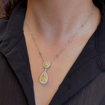 YELLOW DIAMOND NECKLACE