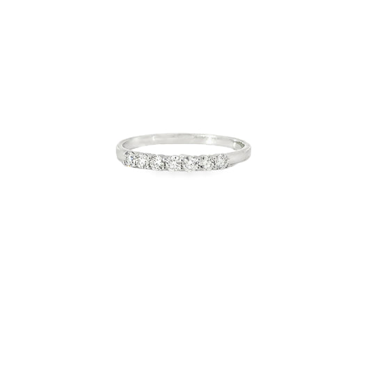 Diamond Band 18K White Gold 0.25 ct