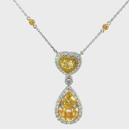 YELLOW DIAMOND NECKLACE